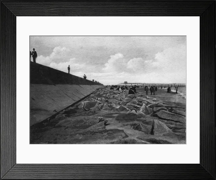 Framed Print : Sea Wall, Galveston, Texas, USA Framed Print : Sea Wall, Galveston, Texas, USA