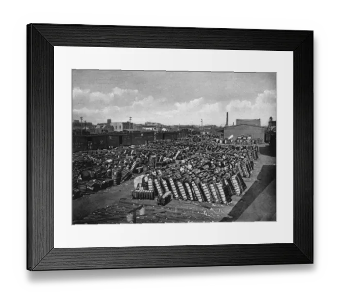 Framed Print : Cotton on the quayside, Galveston, Texas, USA Framed Print : Cotton on the quayside, Galveston, Texas, USA