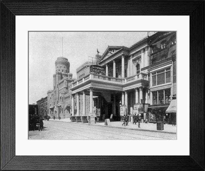 Framed Print : Armory and Theatre in 14th Street, New York City, USA Framed Print : Armory and Theatre in 14th Street, New York City, USA