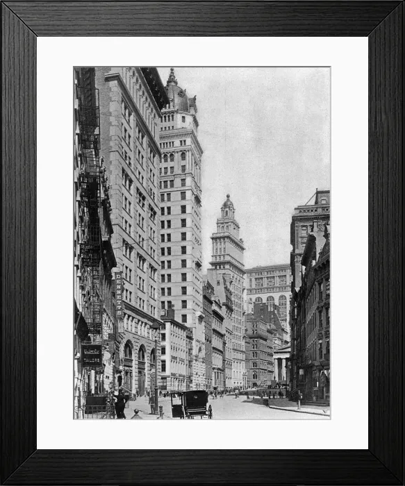 Framed Print : Broad Street, New York City, USA Framed Print : Broad Street, New York City, USA