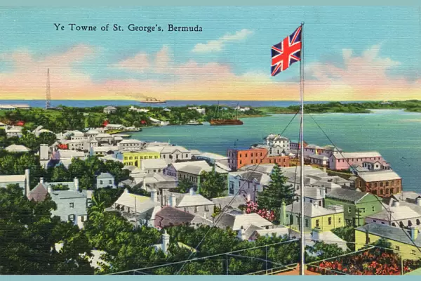 St. Georges, Bermuda - Union Flag flies proudly