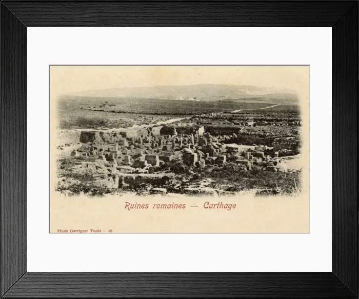 Framed Print : Roman Ruins - Site of Ancient Carthage, Tunisia Framed Print : Roman Ruins - Site of Ancient Carthage, Tunisia