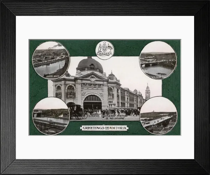 Framed Print : Flinders Street Railway Station, Melbourne, Australia