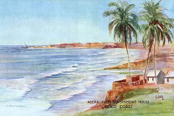 Sea view of Accra, Ghana, Gold Coast, West Africa