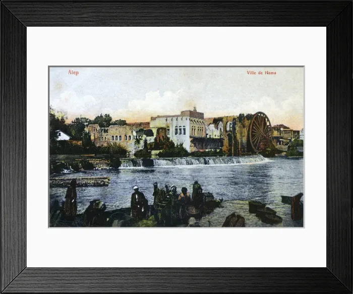 Framed Print : Hama, Syria - The Giant waterwheels on the Orontes River Framed Print : Hama, Syria - The Giant waterwheels on the Orontes River