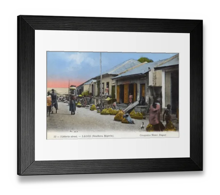Framed Print : Victoria Street, Lagos, Nigeria, West Africa Framed Print : Victoria Street, Lagos, Nigeria, West Africa