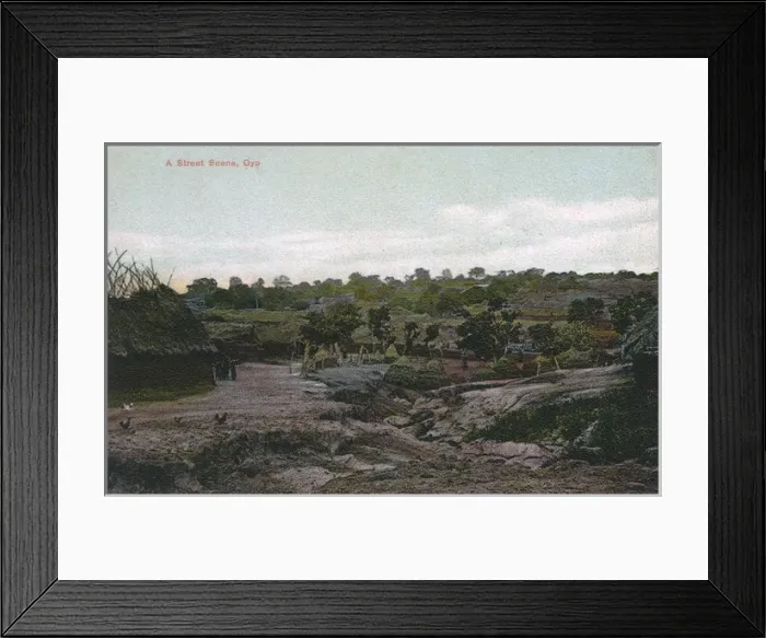 Framed Print : Street view of Oyo, Nigeria, West Africa Framed Print : Street view of Oyo, Nigeria, West Africa