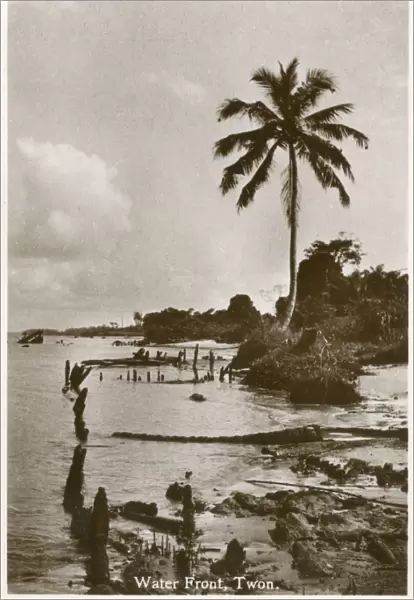 Waterfront view at Twon, Nigeria, West Africa