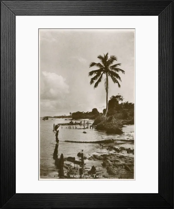 Framed Print : Waterfront view at Twon, Nigeria, West Africa Framed Print : Waterfront view at Twon, Nigeria, West Africa
