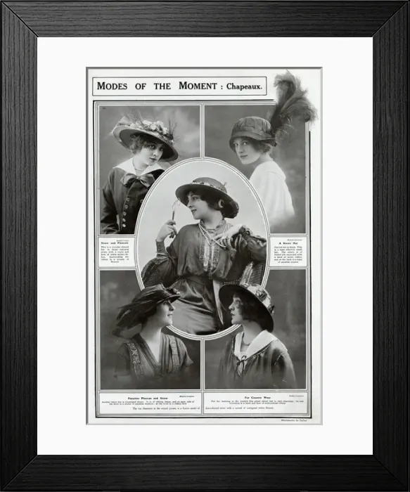 Framed Print : Fashion for the moment 1913