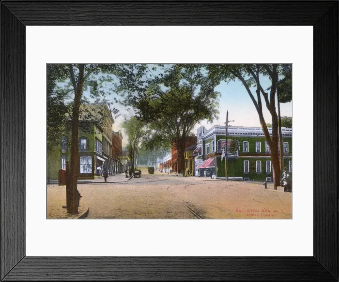Framed Print : Milton Square, Ballston Spa, New York State, USA Framed Print : Milton Square, Ballston Spa, New York State, USA