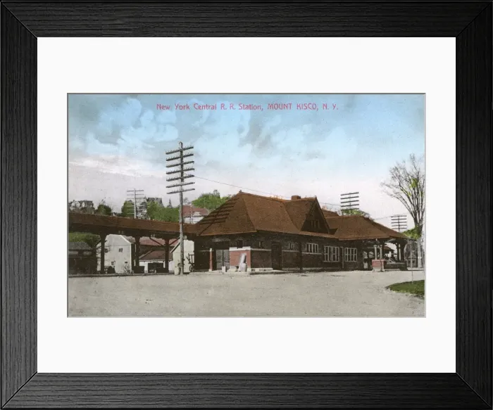 Framed Print : Mount Kisco station, Westchester County, New York State, USA Framed Print : Mount Kisco station, Westchester County, New York State, USA