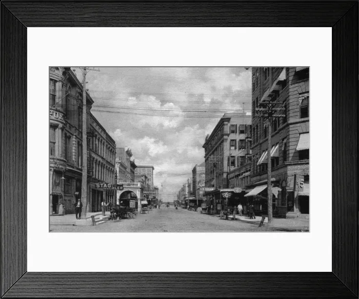 Framed Print : Tremont Street, Galveston, Texas, USA Framed Print : Tremont Street, Galveston, Texas, USA
