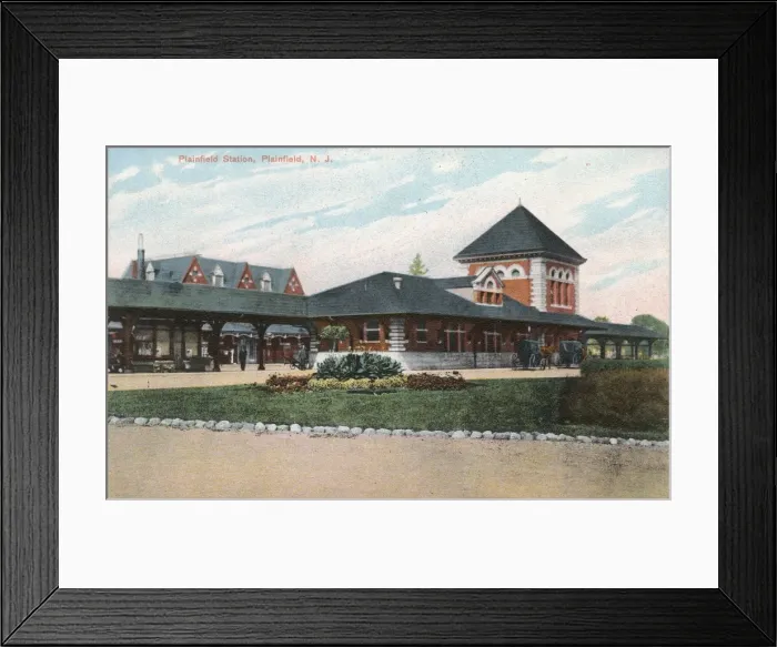 Framed Print : Plainfield Railway Station, Plainfield, New Jersey, USA Framed Print : Plainfield Railway Station, Plainfield, New Jersey, USA