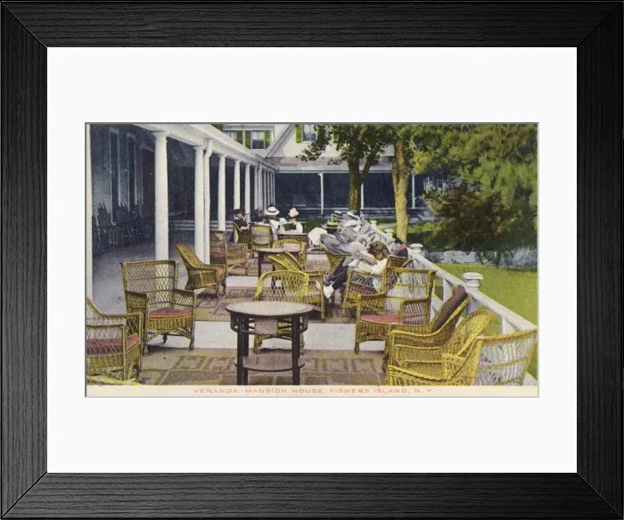 Framed Print : Mansion House Hotel, Fishers Island, NY State, USA