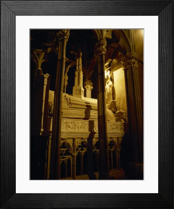 Framed Print : Royal tomb of James II of Aragon (1267-1327) by Pere de Framed Print : Royal tomb of James II of Aragon (1267-1327) by Pere de