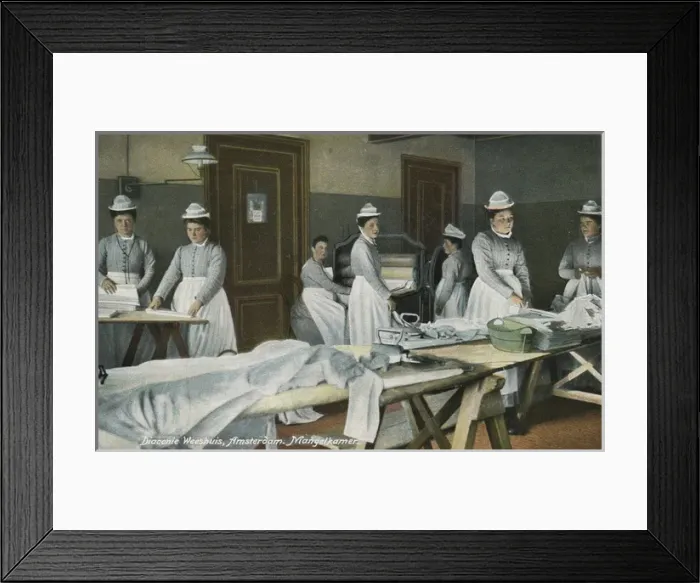 Framed Print : Amsterdam Burger Weeshuis (Orphanage) - Ironing Room Framed Print : Amsterdam Burger Weeshuis (Orphanage) - Ironing Room