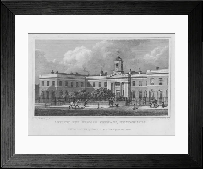 Framed Print : Asylum for Female Orphans, Westminster Framed Print : Asylum for Female Orphans, Westminster