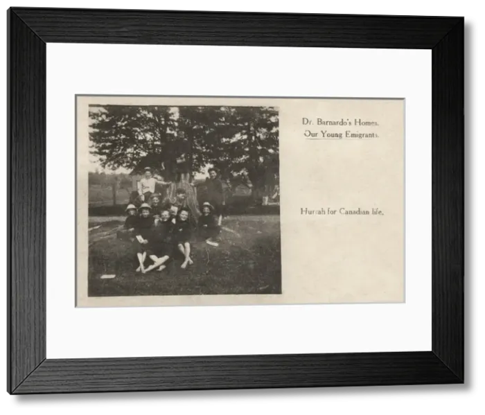 Framed Print : Barnardos Card Promoting Emigration