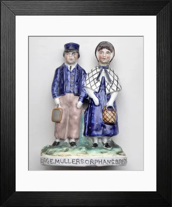 Framed Print : Ceramic Figurine of Muller Orphans Framed Print : Ceramic Figurine of Muller Orphans