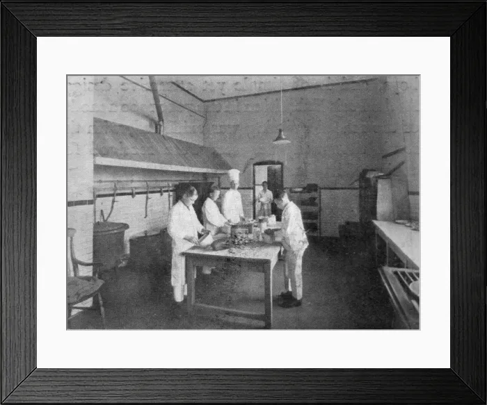 Framed Print : Mile Oak School, Portslade - Cookery Instruction Framed Print : Mile Oak School, Portslade - Cookery Instruction