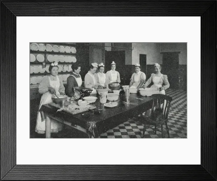 Framed Print : Royal Seamen and Marines Orphan Home, Portsmouth - Kitchen Framed Print : Royal Seamen and Marines Orphan Home, Portsmouth - Kitchen
