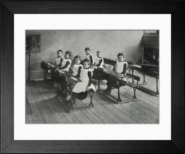 Framed Print : Royal Seamen and Marines Orphan Home, Portsmouth - Classroo Framed Print : Royal Seamen and Marines Orphan Home, Portsmouth - Classroo