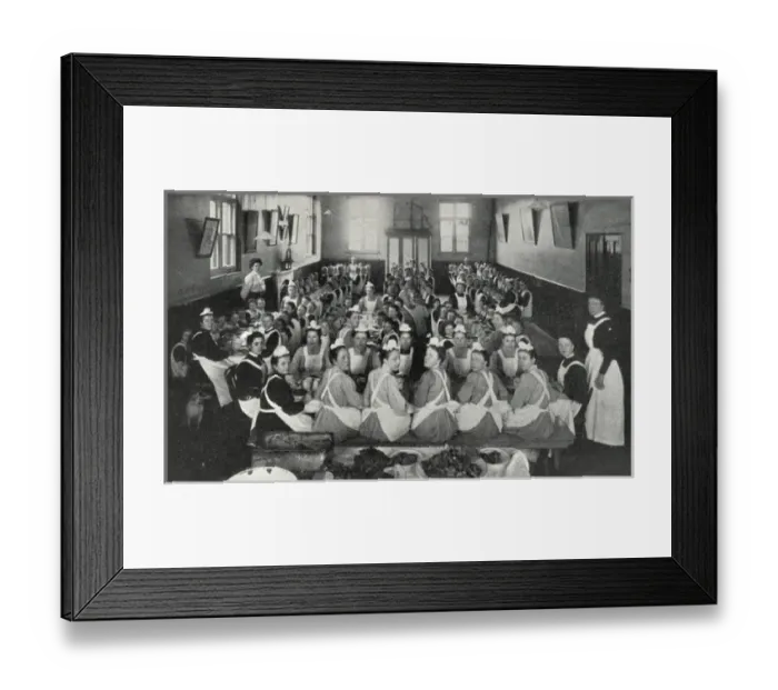 Framed Print : Royal Seamen and Marines Orphan Home, Portsmouth - Dinner T Framed Print : Royal Seamen and Marines Orphan Home, Portsmouth - Dinner T
