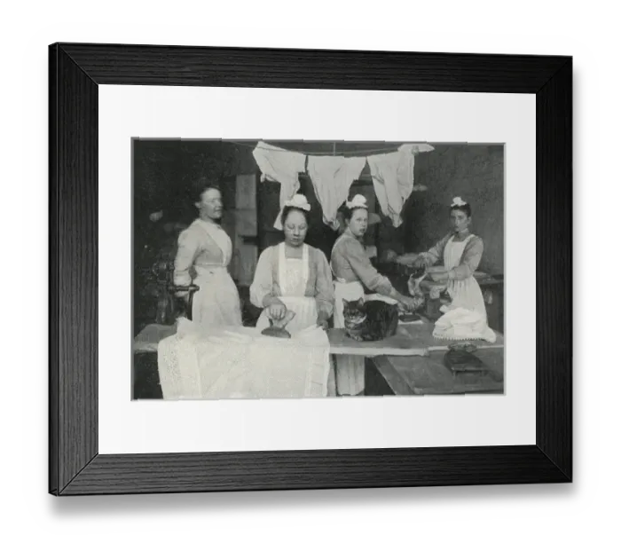 Framed Print : Royal Seamen and Marines Orphan Home, Portsmouth - Ironing Framed Print : Royal Seamen and Marines Orphan Home, Portsmouth - Ironing