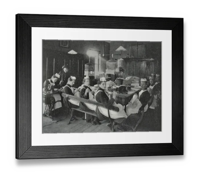 Framed Print : Royal Seamen and Marines Orphan Home, Portsmouth - Sewing Framed Print : Royal Seamen and Marines Orphan Home, Portsmouth - Sewing