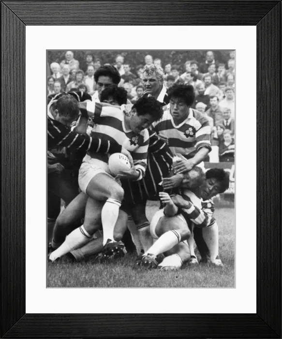 Framed Print : Rugby match, Cornwall v Japan Framed Print : Rugby match, Cornwall v Japan
