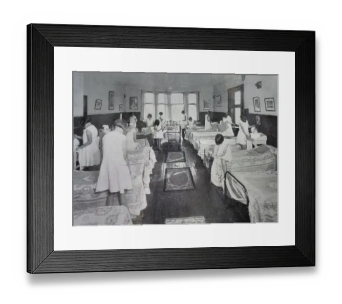Framed Print : Gisburne House Industrial School for Girls, Watford - Dormit Framed Print : Gisburne House Industrial School for Girls, Watford - Dormit