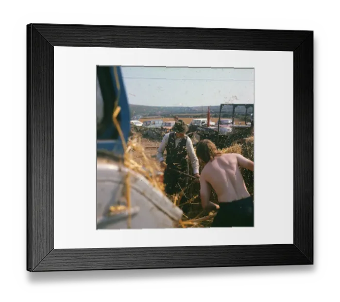 Framed Print : Two farmhands at harvest time Framed Print : Two farmhands at harvest time