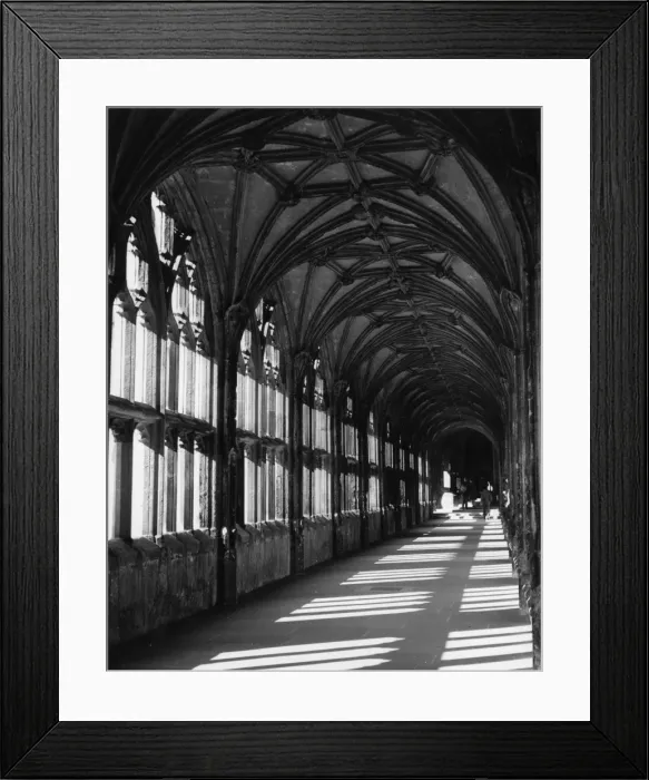 Framed Print : View of cloisters, Wells Cathedral, Somerset Framed Print : View of cloisters, Wells Cathedral, Somerset