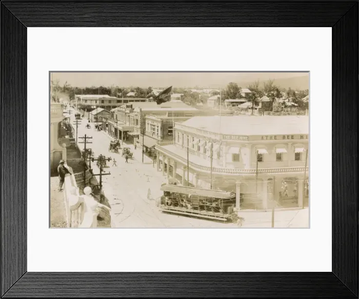 Framed Print : Aerial view of King Street, Kingston, Jamaica, West Indies Framed Print : Aerial view of King Street, Kingston, Jamaica, West Indies