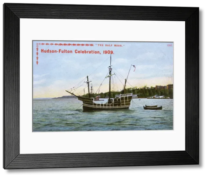 Framed Print : Hudson-Fulton Celebration ship, The Half Moon, USA Framed Print : Hudson-Fulton Celebration ship, The Half Moon, USA