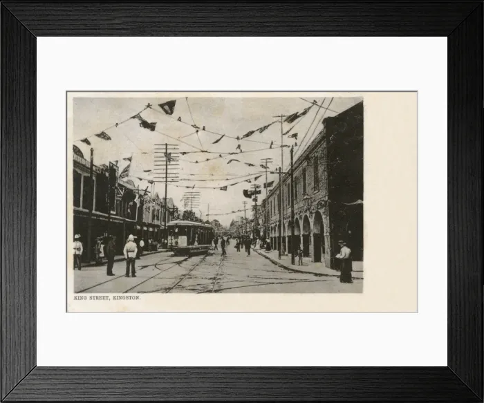 Framed Print : View of King Street, Kingston, Jamaica, West Indies Framed Print : View of King Street, Kingston, Jamaica, West Indies