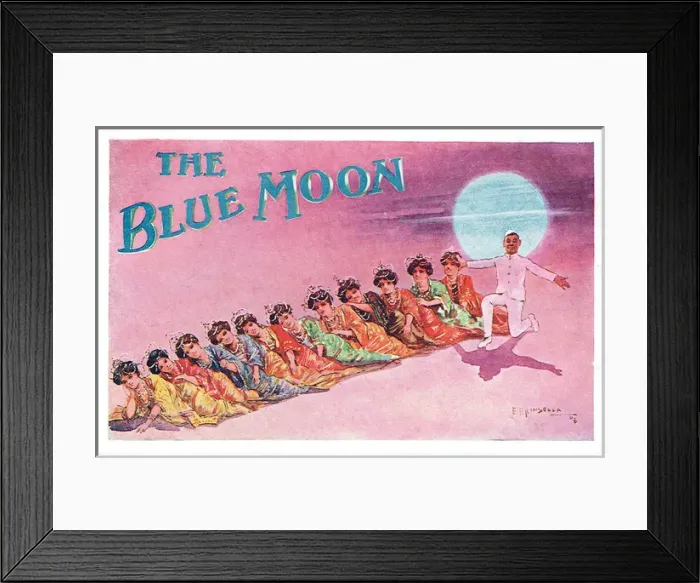Framed Print : The Blue Moon by Harold Ellis Framed Print : The Blue Moon by Harold Ellis