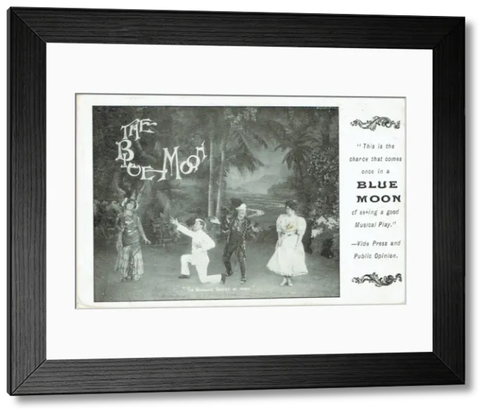 Framed Print : The Blue Moon by Harold Ellis Framed Print : The Blue Moon by Harold Ellis