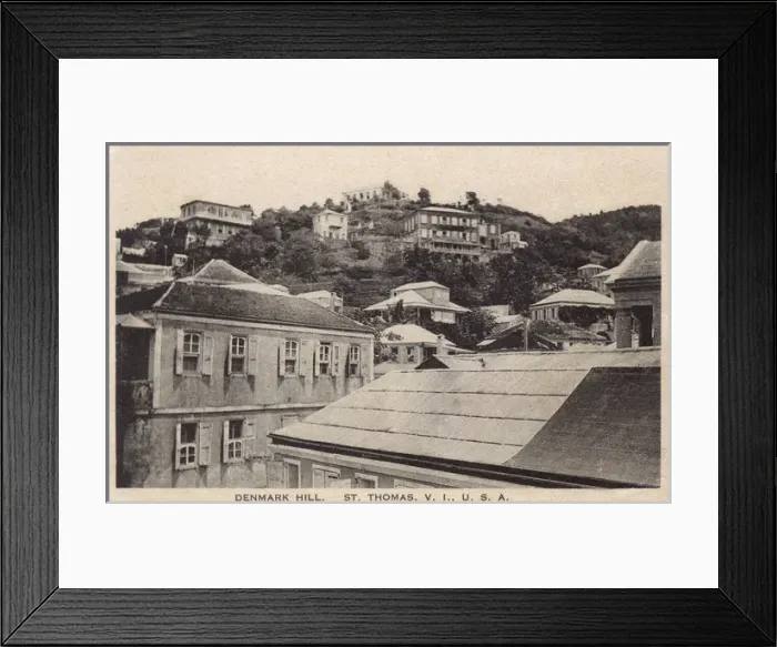 Framed Print : Denmark Hill, St Thomas, Virgin Islands, West Indies Framed Print : Denmark Hill, St Thomas, Virgin Islands, West Indies