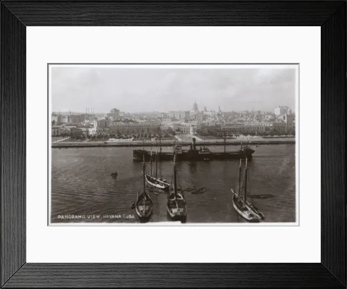 Framed Print : General view from the sea, Havana, Cuba Framed Print : General view from the sea, Havana, Cuba