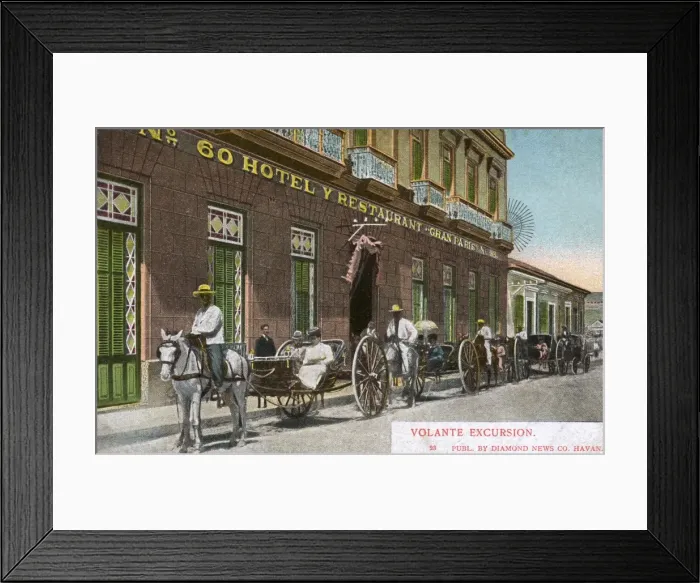 Framed Print : Hotel and Restaurant Gran Paris, Havana, Cuba Framed Print : Hotel and Restaurant Gran Paris, Havana, Cuba