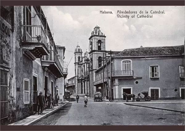 Street near the Cathedral, Havana, Cuba