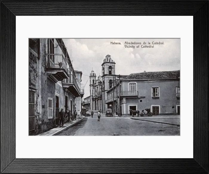 Framed Print : Street near the Cathedral, Havana, Cuba Framed Print : Street near the Cathedral, Havana, Cuba