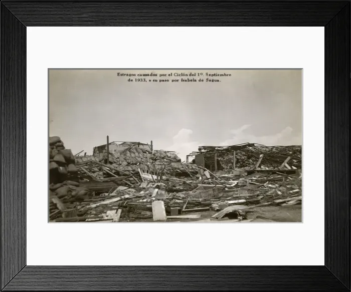 Framed Print : Damage from cyclone, Isabela de Sagua, Cuba Framed Print : Damage from cyclone, Isabela de Sagua, Cuba