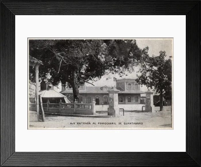 Framed Print : Railway station entrance, Guantanamo, Cuba Framed Print : Railway station entrance, Guantanamo, Cuba