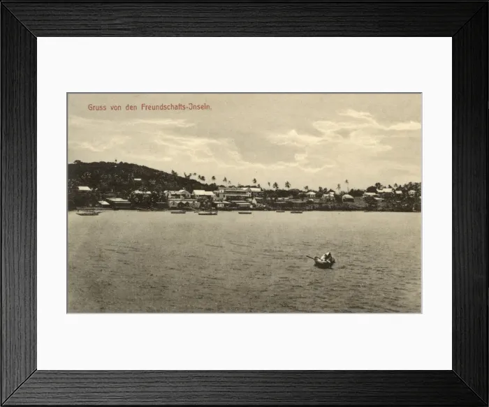 Framed Print : View of Tonga, Friendly Islands, Pacific Framed Print : View of Tonga, Friendly Islands, Pacific