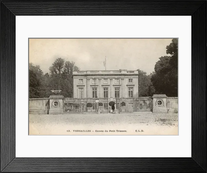 Framed Print : Ongoing restoration to Entrance of Petit Trianon, Versailles Framed Print : Ongoing restoration to Entrance of Petit Trianon, Versailles