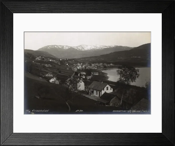 Framed Print : Vossevangen, Hordaland county, Norway Framed Print : Vossevangen, Hordaland county, Norway