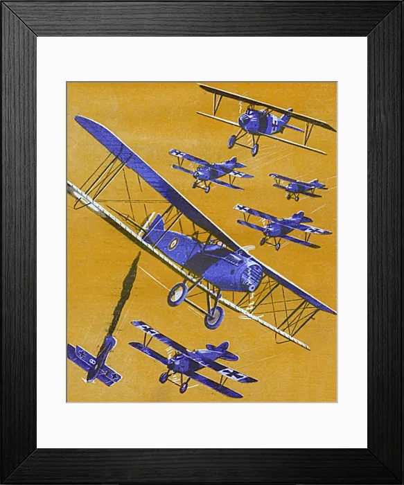 Framed Print : Duels in the air - WWI aerial combat Framed Print : Duels in the air - WWI aerial combat